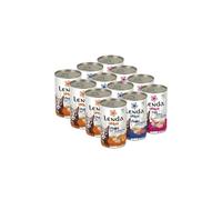 Lenda Urban Pack 12 x 400g Comida Humeda para Gatos Premium - Pack degustación Gurmet - Comida Blanda para Gatos Rica en Magnesio sin Gluten - con Malta y Multivitaminas (A D E y Taurina)