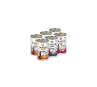 Lenda Urban Pack 6 x 400g Comida Humeda para Gatos Premium - Pack degustación Gurmet - Comida Blanda para Gatos Rica en Magnesio sin Gluten - con Malta y Multivitaminas (A D E y Taurina)