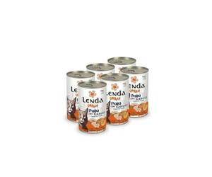 Lenda Urban Pack 6 x 400g Comida Humeda para Gatos Premium - Pollo con Calabaza - Comida Blanda para Gatos Rica en Magnesio sin Gluten - con Malta y Multivitaminas (A D E y Taurina)