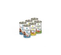 Lenda Urban Pack 6 x 400gr Comida Húmeda Hipoalergenica para Perros Jovenes y Adultos - Pack Degustacion - Alimento Completo y Natural para Todas Las Razas - Sin Cereales con Condroprotectores