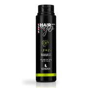 LENDAN - Champú-Gel 3 en 1 - Hair To Go Men - 300 ml - Gel de Ducha, Champú y Gel de Afeitado - Limpieza Profunda - con Carbón Vegetal Activo y Ginseng - Elimina Impurezas - Hidrata la Piel