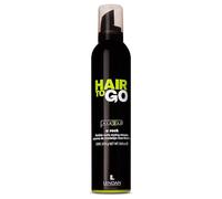 LENDAN - Espuma Pelo Rizado - Hair To Go U Rock - 300 ml - Fijación Flexible con Efecto Memoria - Larga Duración - Efecto Antiencrespamiento Cabello - con Protector de Calor para el Pelo