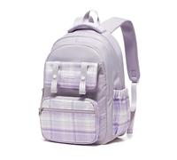 Lendolk Mochilas Escolares adolescentes Chicas Chicos ，Mochila Transpirable de Gran Capacidad con múltiples bolsillos，Kawaii Mochilas para Primaria niños niñas de 8 a 14 Años(Purple)