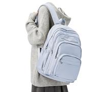 Lendolk Mochilas Escolares Adolescentes de Gran Capacidad, Mochila para Portátil con Múltiples Bolsillos Impermeable, Mochila Instituto Universidad Chica Chico(Azul)