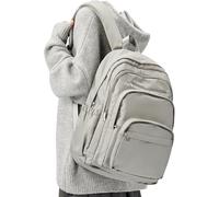 Lendolk Mochilas Escolares Adolescentes de Gran Capacidad, Mochila para Portátil con Múltiples Bolsillos Impermeable, Mochila Instituto Universidad Chica Chico(Marrón)