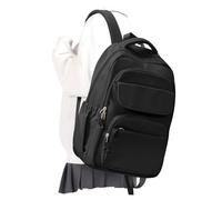 Lendolk Negra Mochila Colegio Instituto Chica Chico, Mochila Universidad Casual Hombre Mujer, Mochilas Portatil 15.6 Ligera Impermeable, Mochilas Escolares Viaje Deporte Adolescentes