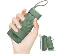 LENDOO Paraguas Proteccion UV, Mini Paraguas Plegable 6 Estructuras Reforzada, Certificado UPF 50+, Diseño UltraportáTil,Regalo Pensado Perfecto Para Familiares, Amigos O Colegas