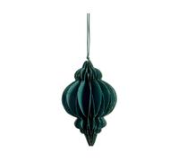 Lene Bjerre Adorno navideño Pappia 12 cm Verde oscuro. alargado