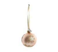 Lene Bjerre Bola de Navidad Cadelia Ø6 cm Rosa. copo de nieve