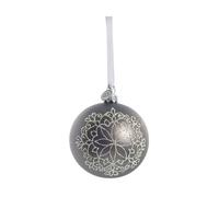 Lene Bjerre Bola de Navidad Cadelia Ø8 cm Gris oscuro. copo de nieve
