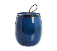 Lene Bjerre Bote con tapa Amera blue Ø12 cm