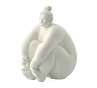 Lene Bjerre Decoración Serafina mujer sentada 24 cm White