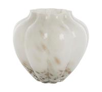 Lene Bjerre Jarrón Mara 24.5x24.5 cm Off White-Light gold