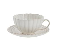 Lene Bjerre Taza con platillo Camille Off White