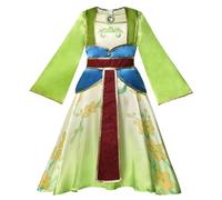 Lengender Disfraz de Princesa Mulan Vestido para Niña (120, Dress C)