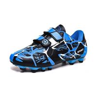 Lengender - Zapatillas de fútbol para niña, adolescentes, zapatillas de deporte al aire libre, atletismo, entrenamiento antideslizante al aire libre, Negro , 36 EU