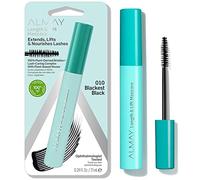 Lenghthening Máscara de pestañas de Almay, volumen & Lift, maquillaje de ojos, hipoalergénico y sin fragrancia, 010 Blackest Black, 0,24 oz