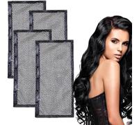 Length N Lock - Estirador de cabello largo y bloqueo, red de malla para cabello rizado, accesorios de estilo de cabello rizado, longitud y bloqueo, envoltura de red de cabello rizado para evitar el