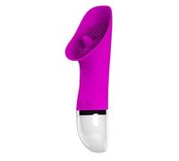 Lengua de silicona morada, vibrador femenino, segura, tranquila, portátil