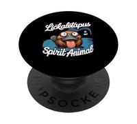 Lengua Fuera Lickalotopus Es Mi Espíritu Animal Divertido Ornitorrinco PopSockets PopGrip Adhesivo