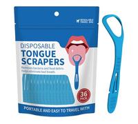 -Lengua - Material PP, Raspador Antideslizante de 7,48 Pulgadas, 36 Piezas | Cepillo De Recurrir Para Reducir La, Para La Higiene Buccal, Raspador De Lengua A Granel Para Viajes, Fami
