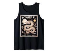 Lengua Sarcástica Fu Maestro Dragón Criatura Mítica Dicho Camiseta sin Mangas