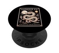 Lengua Sarcástica Fu Maestro Dragón Criatura Mítica Dicho PopSockets PopGrip Adhesivo
