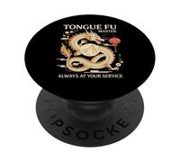 Lengua Sarcástica Fu Maestro Dragón Criatura Mítica Dicho PopSockets PopGrip Adhesivo