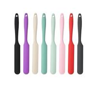 Lengua Silicona Cocina Espátula For Tarro De Silicona 8 Uds, Larga Y Delgada Resistente Al Calor, Raspador Mantequilla For Crema Pastel, Herramientas For Hornear En La Cocina