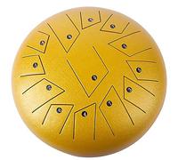 Lengua Tambor De Acero De 12 Pulgadas 13 Notas Instrumentos De Percusión, Lengua De Tambor For Niños Y Adultos Yoga Meditación Tambor Musical Educación Mente Curación (Color : Gold)
