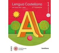 LENGUA UN PASO MAS PAUTA M LIGERA 1 PRIMARIA CONSTRUYENDO MUNDOS- 1º 2º 3º trimestre
