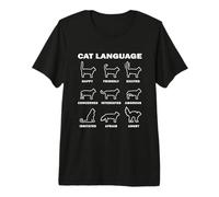 Lenguaje Corporal del Gato Camiseta Premium