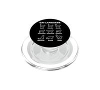 Lenguaje Corporal del Gato PopSockets PopGrip para MagSafe