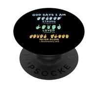 Lenguaje de señas Americano Manos Verso de la Biblia Cristianismo PopSockets PopGrip Adhesivo