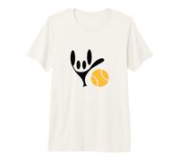 Lenguaje de señas ASL Amor Tenis para Jugador de Tenis Camiseta Premium