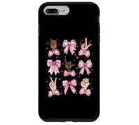 Lenguaje de señas ASL Maestro sordo I Love You Girl Coquette Bow Carcasa para iPhone 7 Plus/8 Plus