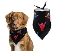 Lenguaje De Señas Genial Bufanda Triangular para Mascota Impermeable Bandanas para Perro Clásico Pañuelos para Perro para Accesorio Bodas Vacaciones
