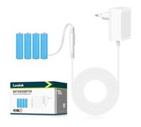 Lenink Adaptador de Corriente de 6V, batería de Repuesto para 4 Pilas AA, por Ejemplo, Compatible Réveil numérique, Cadena de Luces LED, Réveil numérique, OMRON tensiometre Bras, decoración navideña