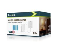 Lenink DOOMAY - Fuente de alimentación para pilas AAA y 4AAA (3 V, 4,5 V, 6 V, compatible con ThermoPro TP49W-3, báscula de cocina digital, timbre inalámbrico, despertador digital DOOMAY, decoración