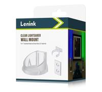 Lenink K3463A02 - Soporte de pared transparente para sable láser compatible con las espadas láser Galaxy's Edge, las espadas láser Dark Revan, las espadas Dark Vader y la mayoría de las sables láser