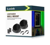 Lenink - Paquete de 2 Soportes de Pared para Sable de luz, Soporte Compatible con Galaxy's Edge y la mayoría de sables de luz (Negro)
