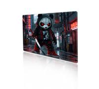 Leniutor 1 alfombrilla de mouse de Halloween para escritorio, diseño de esqueleto de niño, base de goma antideslizante, alfombrilla de escritorio de terror espeluznante para PC, laptop, oficina en