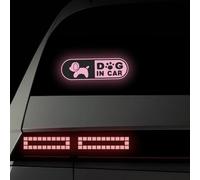 Leniutor 1 calcomanía reflectante de alta intensidad para parachoques de coche, vinilo impermeable para conducción nocturna, ventanas traseras y laterales (rosa)