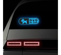 Leniutor 1 calcomanía reflectante de alta intensidad para parachoques de coche, vinilo impermeable para conducción nocturna, ventanas traseras y laterales (azul)