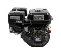 LENJKYYO Motor de gasolina de 4 tiempos, motor eléctrico Go Kart de 210 cc, motor eléctrico de 7,5 CV con arranque electrónico, arranque eléctrico y arranque manual, motor horizontal para Go Kart