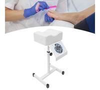 LENJKYYO Silla de pedicura móvil con succión, silla de masaje ajustable para pies de 18,9 a 26,77 pulgadas, base en forma de H, reposapiés, cuidado de piernas para reposapiés, reposapiés, reposapiés,