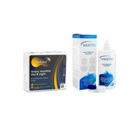 Lenjoy Monthly Day & Night (6 lentillas) + Solunate Multi-Purpose 400 ml con estuche