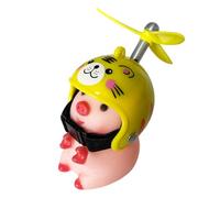 Lenker Spielzeug - Tier Figur Helm, Süße Propeller Helme Dekoration Zubehör | Schwein Ornament Motorrad Fahrrad Kinder Geschenk Spaß O dekoration zubehör schweinutdoor Accesorio