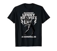 Lenny Kravitz Blue Electric Light Tour 2025 A Coruna Camiseta, Hombre, Negro, XL
