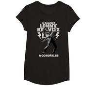 Lenny Kravitz Blue Electric Light Tour 2025 A Coruna Camiseta, Niñas, Negro, S